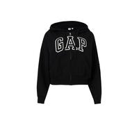 GAP Giacca di felpa 'HERITAGE' nero / bianco Donna GAP L