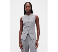 GAP, Gilet In Tessuto, Donna, Grigio, Taglia: L