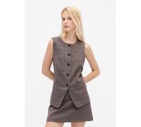 GAP, Gilet In Tessuto Elasticizzato, Donna, Marrone, Taglia: XS