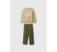 GAP KIDS, Jogging Set In Cotone Con Stampa Logo, Unisex, Multicolor, Taglia: 3Y/91-99