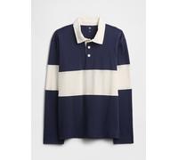 GAP KIDS, Polo Blu A Maniche Lunghe In Cotone, Bambino, Blu, Taglia: L/137-145