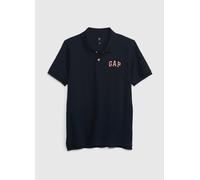 GAP KIDS, Polo In Piquet Con Ricamo Logo, Bambino, Blu, Taglia: L/137-145