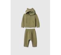 GAP KIDS, Set Top E Pantaloni In Felpa Trapuntata, Unisex, Verde, Taglia: 0-3M/46-58