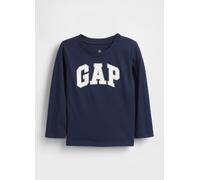 GAP KIDS, T-shirt Blu A Maniche Lunghe In Cotone, Bambino, Blu, Taglia: 6-12M/69-74
