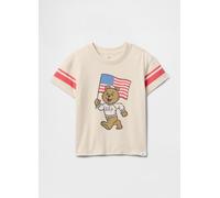 GAP KIDS, T-shirt Con Stampa, Unisex, Beige, Taglia: 4Y/99-107