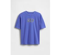 GAP KIDS, T-shirt Da Bambino In Puro Cotone Blu Con Logo, Blu, Taglia: L/137-145
