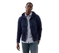 GAP Logo Hoodie Hooded Full Zip Sweatshirt Maglia di Tuta, Tapestry Navy, Small Uomo