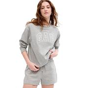 Gap Maglietta da Donna Heritage Girocollo, Grigio Erica, M