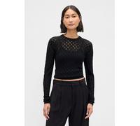 GAP, Maglione Traforato, Donna, Nero, Taglia: M