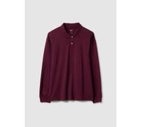 GAP, Polo A Maniche Lunghe In Cotone, Uomo, Rosso, Taglia: M