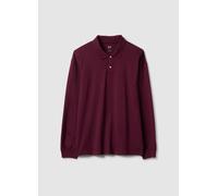 GAP, Polo A Maniche Lunghe In Cotone, Uomo, Rosso, Taglia: XL