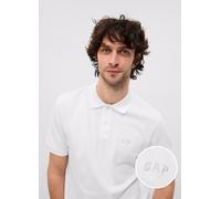 GAP, Polo In Piquet Con Logo, Uomo, Bianco, Taglia: S