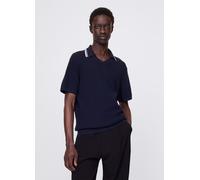GAP, Polo Traforata In Cotone Blu, Uomo, Blu, Taglia: S