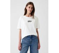 GAP, T-shirt A Maniche Corte Con Logo, Donna, Bianco, Taglia: XL