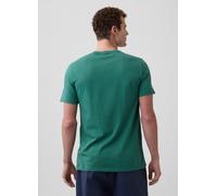 GAP, T-shirt A Maniche Corte In Puro Cotone Con Logo, Uomo, Verde, Taglia: S