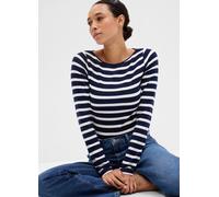 GAP, T-shirt A Righe Con Scollo A Barca, Donna, Blu, Taglia: L