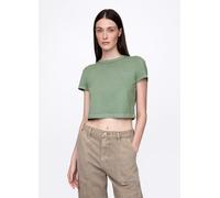 GAP, T-shirt Cropped, Donna, Verde, Taglia: XL