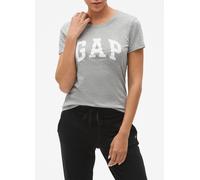 GAP, T-shirt Girocollo Con Logo, Donna, Grigio, Taglia: L