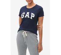 GAP, T-shirt Girocollo Con Logo Gap, Donna, Blu, Taglia: S