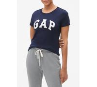 GAP, T-shirt Girocollo Con Logo Gap, Donna, Blu, Taglia: XXS