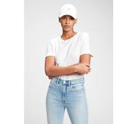 GAP, T-shirt Girocollo In Cotone, Donna, Bianco, Taglia: S