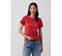 GAP, T-shirt Girocollo In Puro Cotone Regular Fit, Donna, Rosso, Taglia: M
