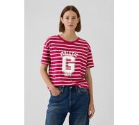 GAP, T-shirt In Cotone Con Logo Athletic Dept, Donna, Rosa, Taglia: M