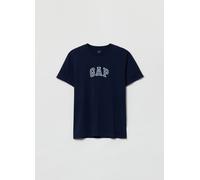 GAP, T-shirt In Cotone Con Ricamo Logo Gap, Uomo, Blu, Taglia: XL