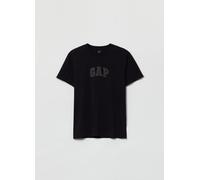 GAP, T-shirt In Cotone Con Ricamo Logo, Uomo, Nero, Taglia: S