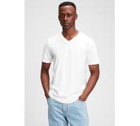 GAP, T-shirt In Cotone Con Scollo A V, Uomo, Bianco, Taglia: XS