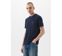GAP, T-shirt In Cotone Con Tasca, Uomo, Blu, Taglia: S