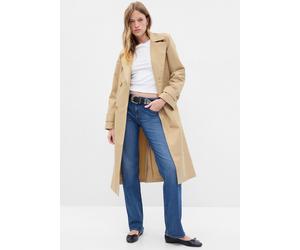GAP, Trench Lungo Con Maniche Raglan, Donna, Beige, Taglia: XS