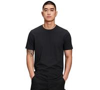 GAP V-Everyday Soft Crew-Solide T-Shirt, Nero, L Uomo