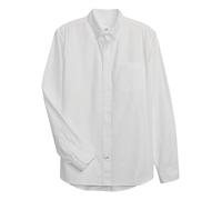 GAP V-LS Standard Oxford Camicia Button-Down, Bianco, L Uomo