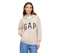 GAP Womens Logo Hoodie Hooded Full Zip Sweatshirt Chino S