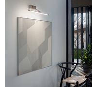 GAP450N- APPLIQUE A PARETE IN METALLO NICKEL SATINATO A LED 4000K 525LM 10W 58,5CM