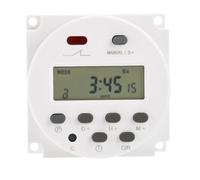 Gaqqee Intervallo di 1 Secondo 12V 24V 110V 220V Digitale LED Timer Interruttore 7 Giorni Settimanali Programmabile Relè di Tempo programmatore CN101S(220V With Wires)