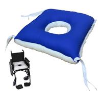 Gar Medical Cuscino antidecubito quadrato con foro per la prevenzione delle ulcere da pressione per sedie a rotelle, divani e letti - Produzione europea.