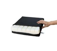 Gar Medical Cuscino antidecubito scanalata Schiuma a memoria- Cuscino ortopedico impermeabile per ulcere da pressione nella zona lombare e coccige (Viscoelastico)
