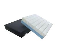 Gar Medical Cuscino antidecubito scanalata Schiuma a memoria- Cuscino ortopedico impermeabile per ulcere da pressione nella zona lombare e coccige (Schiuma HR+ Viscoelastico)