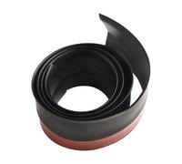 Gara - Guarnizione in gomma per telaio della porta e braccio, resistente alle intemperie, striscia isolante e guarnizione in gomma per rullo o guarnizione per pavimenti, nero/bianco/marrone (1 m, nero