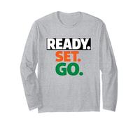 Gara Ready Go Marathon Go Time Get Moving Sprinter 10k 5k Maglia a Manica