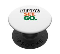 Gara Ready Go Marathon Go Time Get Moving Sprinter 10k 5k PopSockets PopGrip Adesivo