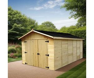 Garage a pannelli sp 16 mm 280x480 cm Abete