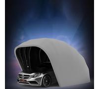 Garage Auto Pieghevole Semiautomatico, Posto Auto Coperto Per Garage Semplice Telescopico Pieghevole In Acciaio Inossidabile, Protezione Per Tutte Le Stagioni(18,1ft×8,2ft×7,6ft)