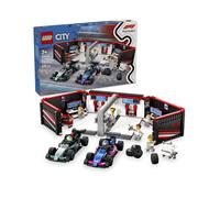 Garage con monoposto Mercedes AMG e Alpine F1 - Lego City