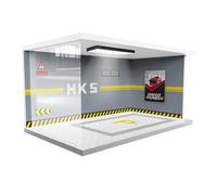 Garage Display Case - PVC acrilico 27 x 15 x 13 cm | Parking Lot Display Stand with Lights, Exquisite Garage Scene Model, Car Displaý For Offices, Bedroom and Collectors