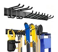 Garage Hooks, Steel Anti Slip Heavy Duty Organizer Hooks, Metal Garage Storage Hook Holder For Indoor Home Shed Ladder Hose Rope Shovel Rake Broom Mop Mower Bikes Tool Hanging Use Space Saving