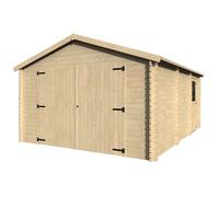 Garage in legno Garodeal H267xL409XP524 cm Abete norvegese