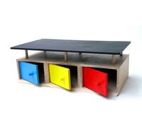 garage in legno per 3 auto